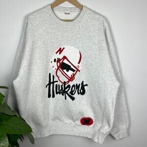 Men's Vintage 90s Nebraska Huskers College crewneck sweatshirt
